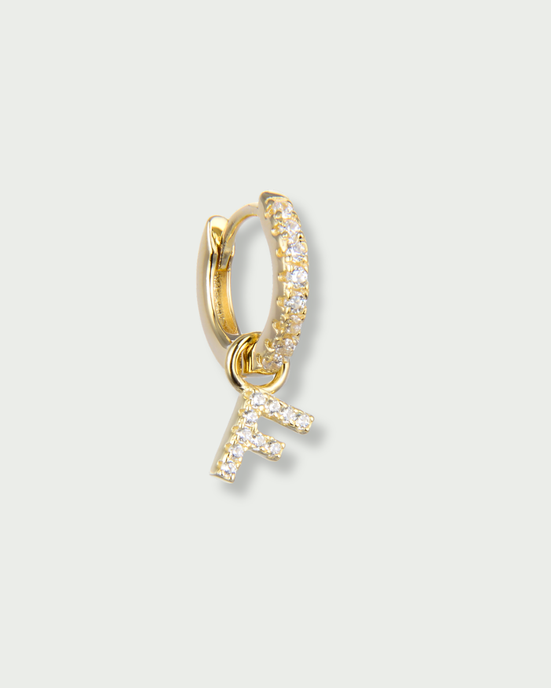 Mini hoop earrings F - GOLD