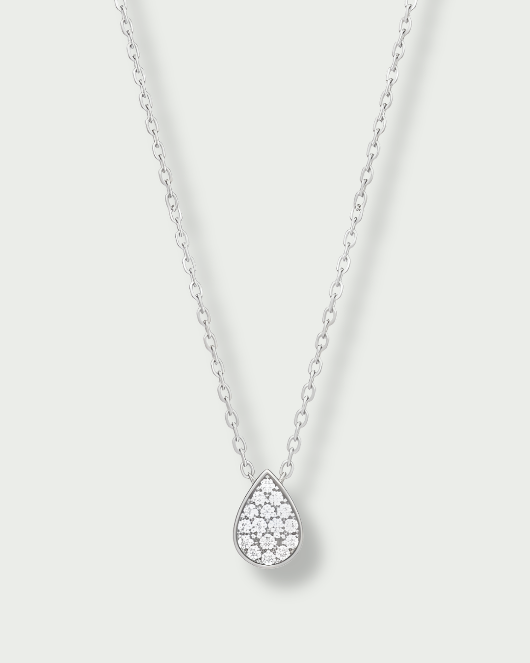 Collier Pear shine - BLANC