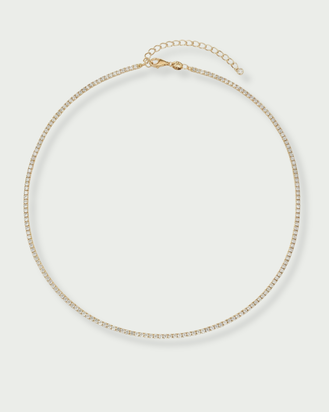 Timeless tennis necklace - GOLD