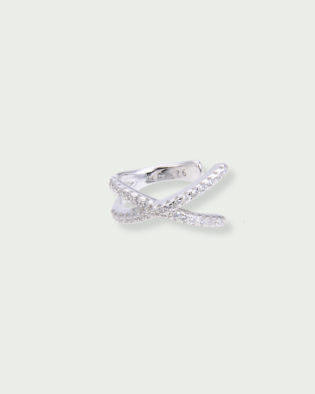 Earcuff croisé Intemporel - BLANC