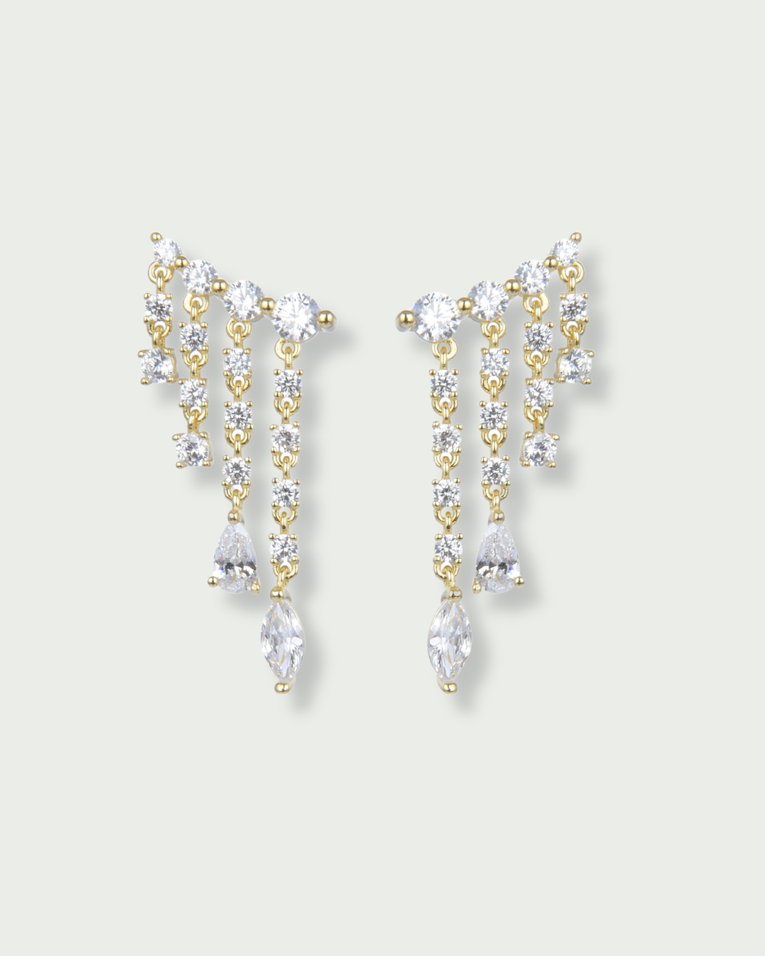 Boucles d'oreilles rivière Éclat - DORÉ