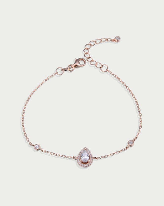 Infinity Pear Bracelet - PINK