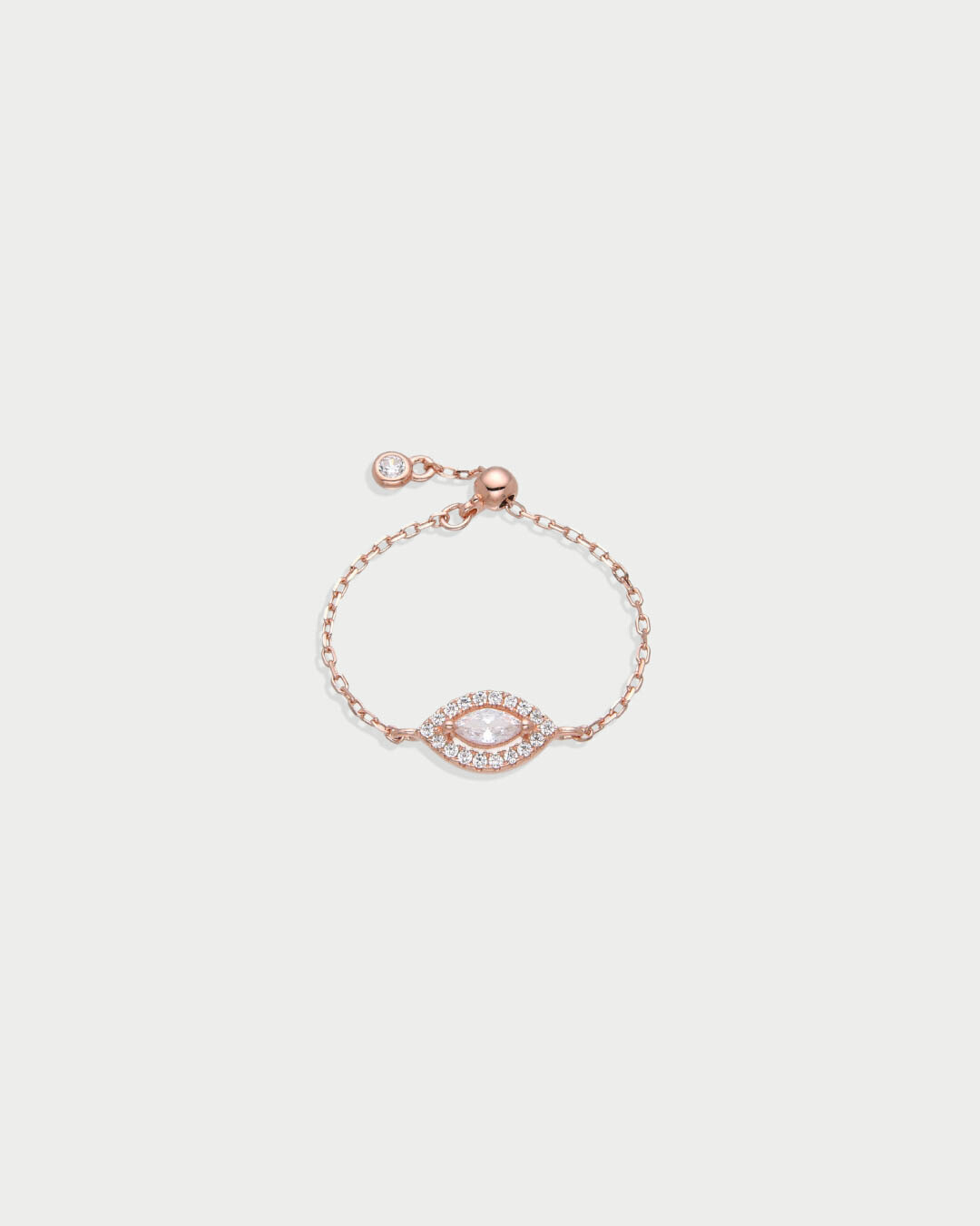 Bague chaîne Fleur éternelle - ROSE