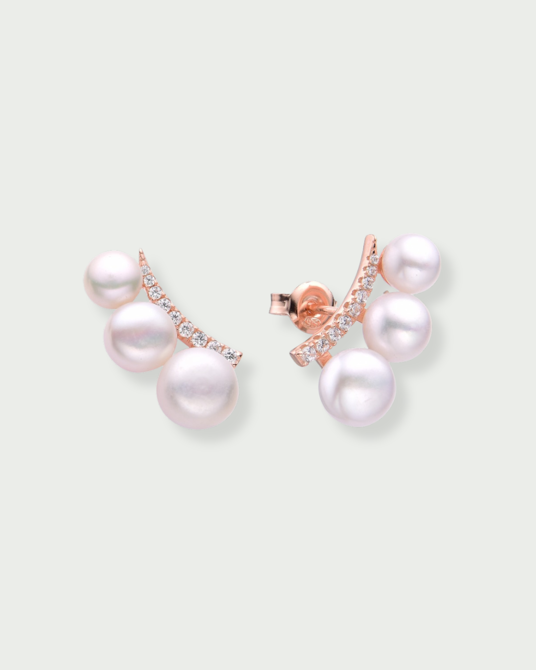 Puces Trio Perle - ROSE