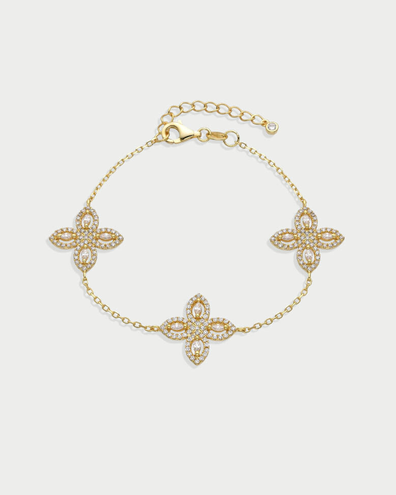 Bracelet Fleur Éternelle - DORÉ