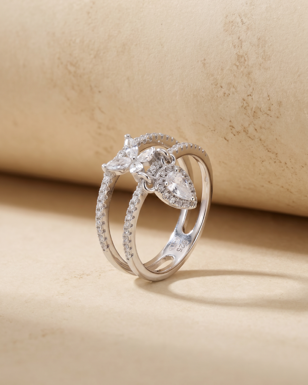 Bague Papillon – BLANC