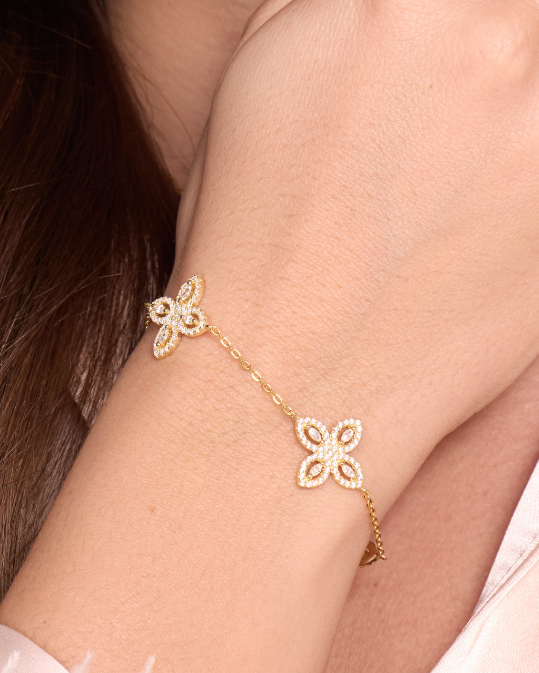 Bracelet Fleur Éternelle - DORÉ