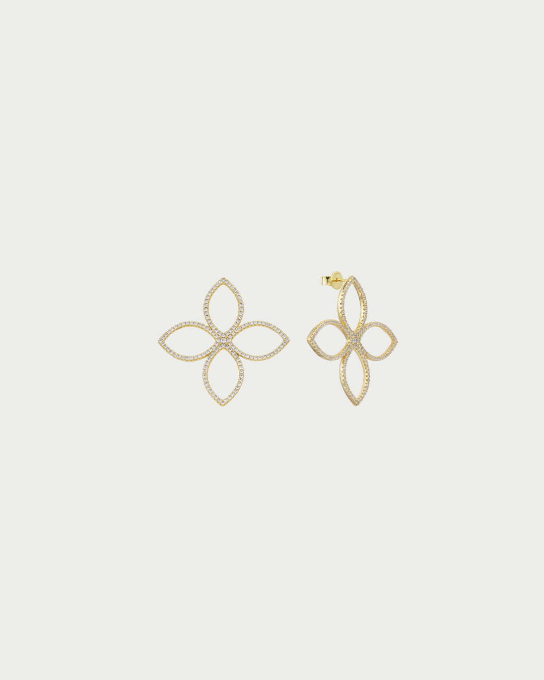 Flower of Life Creoles - WHITE