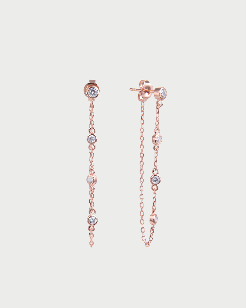 Boucles d'oreilles pur Intemporel - ROSE