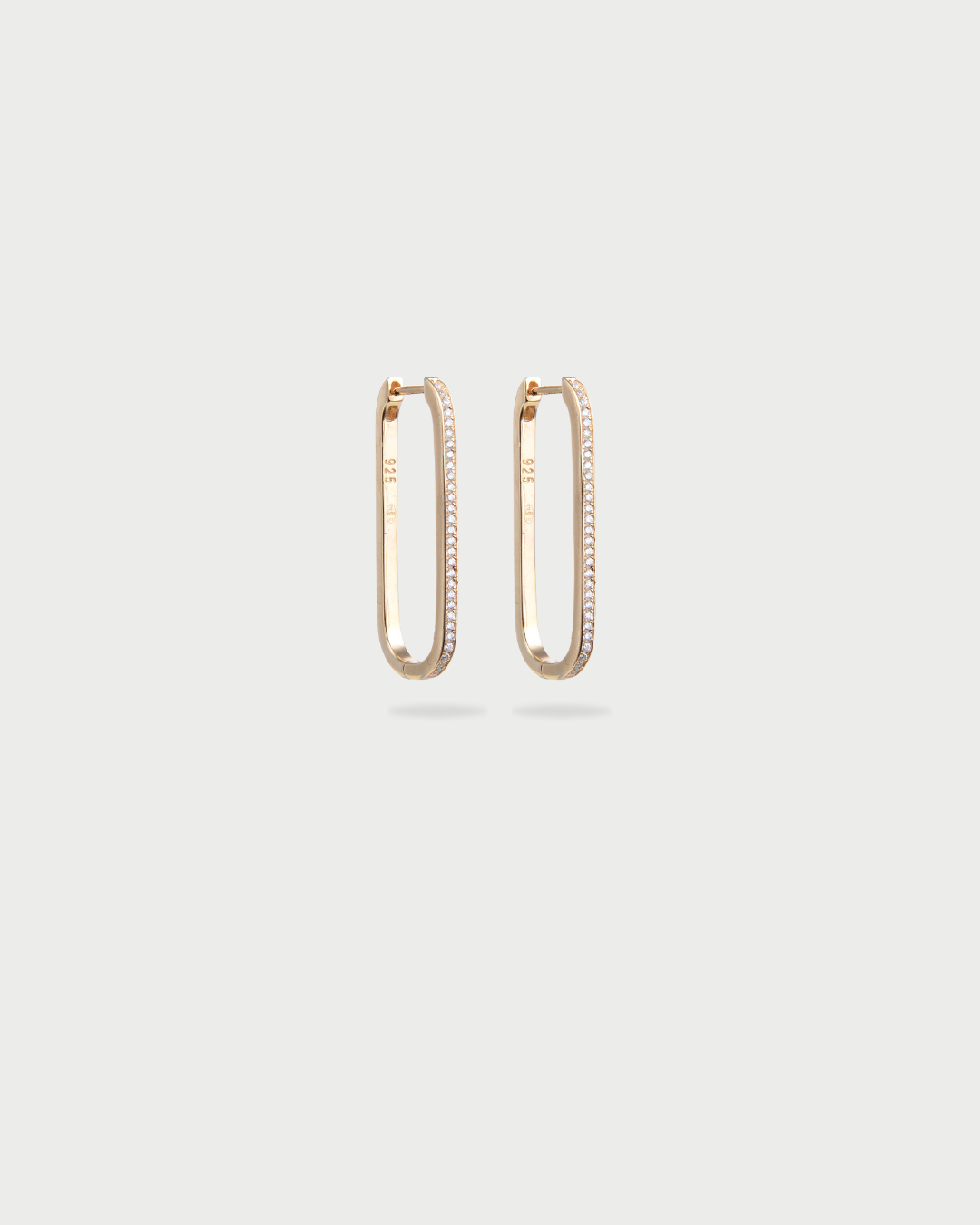 Timeless long hoop earrings - GOLD