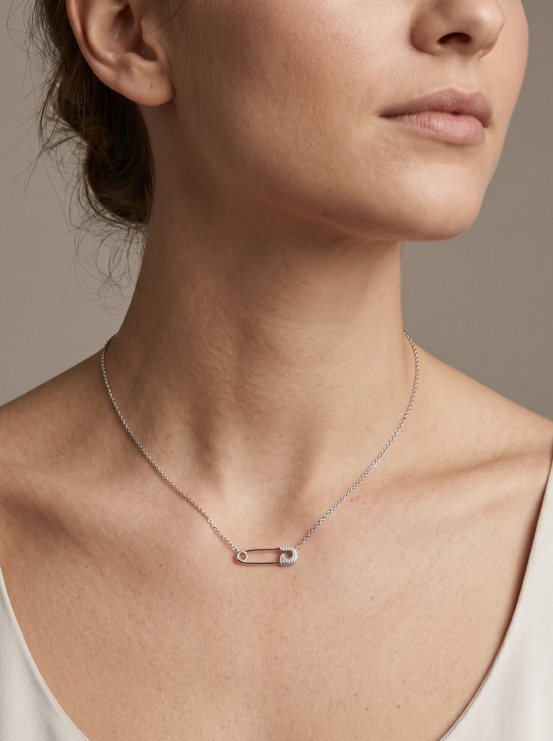 Collier Trombone - BLANC