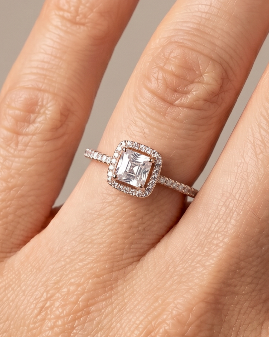 Bague Infini Carré - ROSE