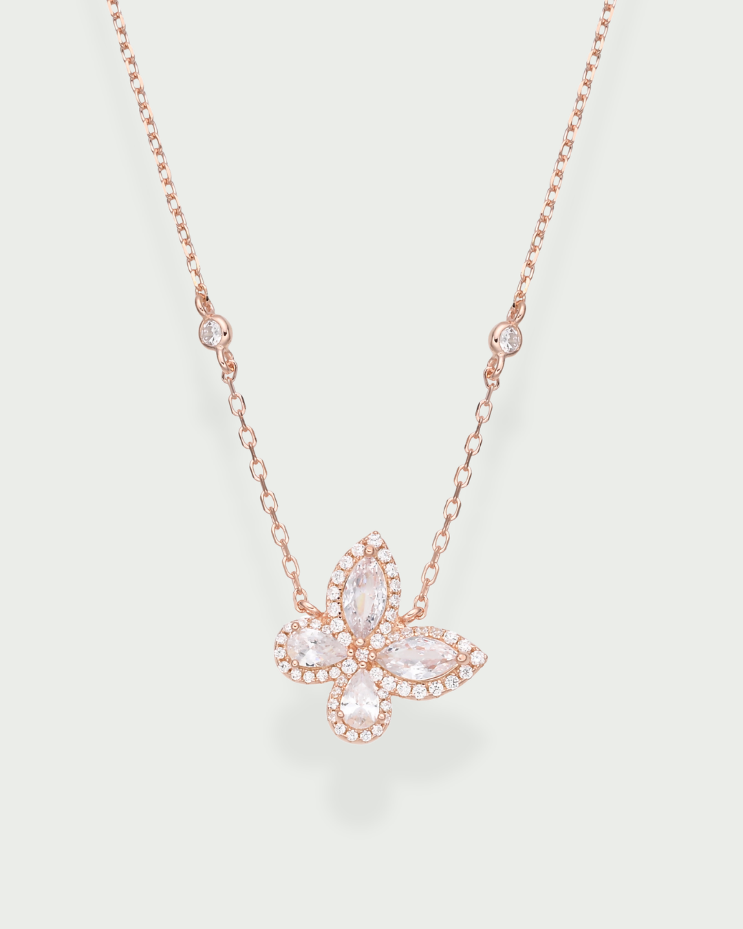 Collier Papillon – ROSE