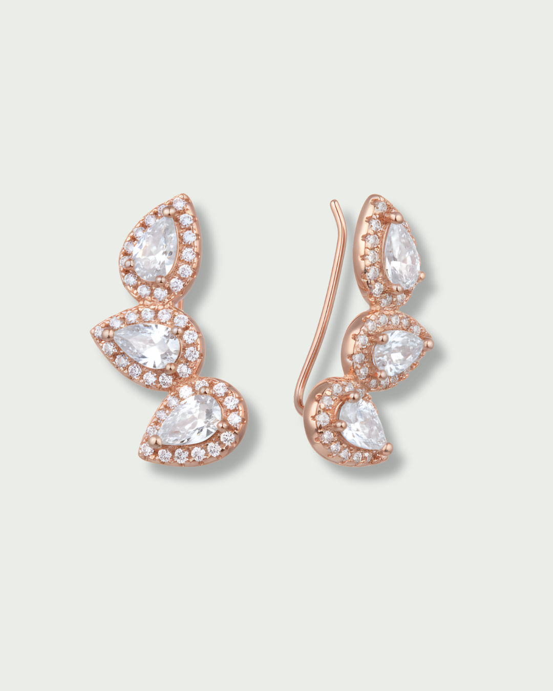 Boucles d'oreilles trois poires Gala - ROSE