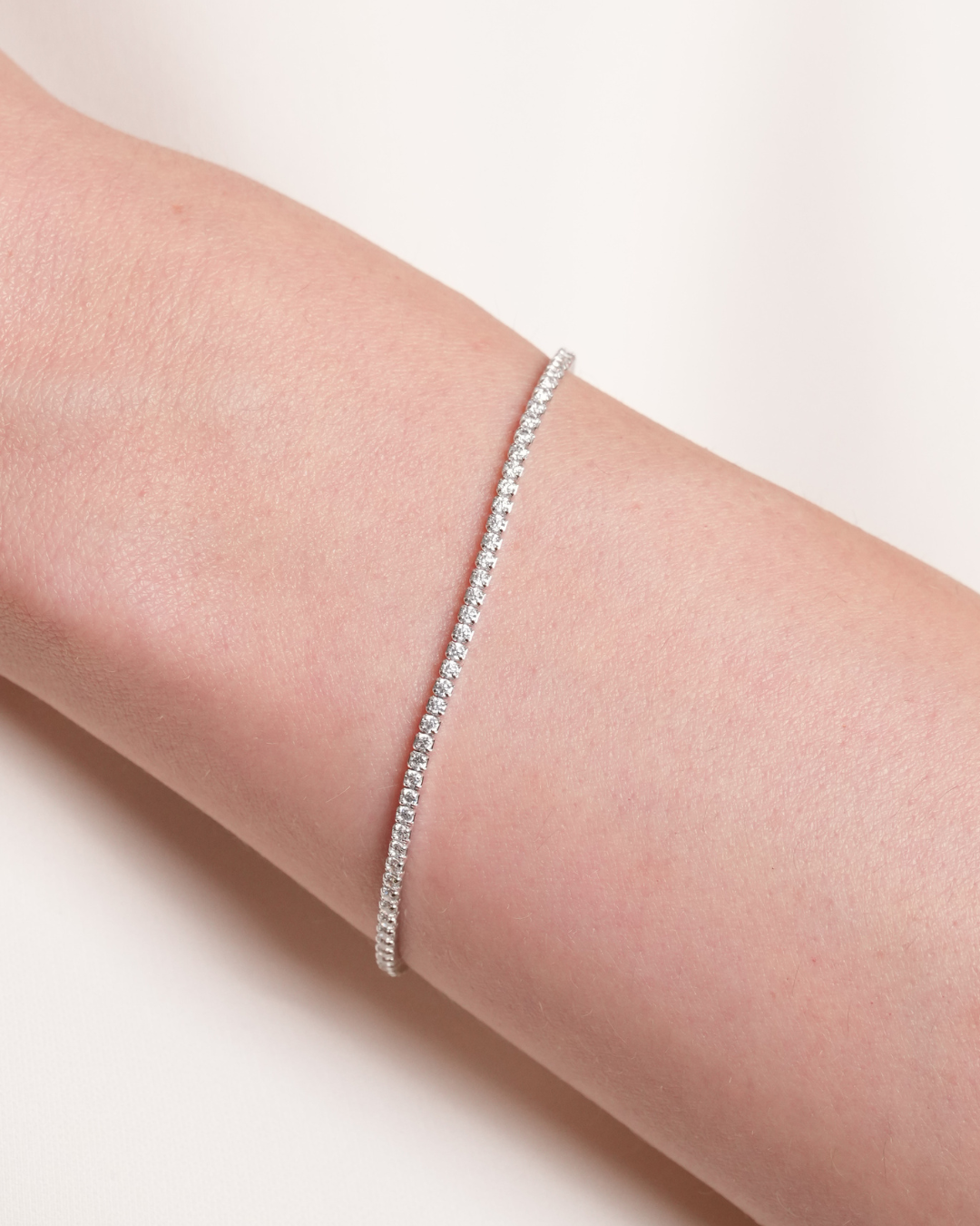 Bracelet tennis Intemporel - BLANC