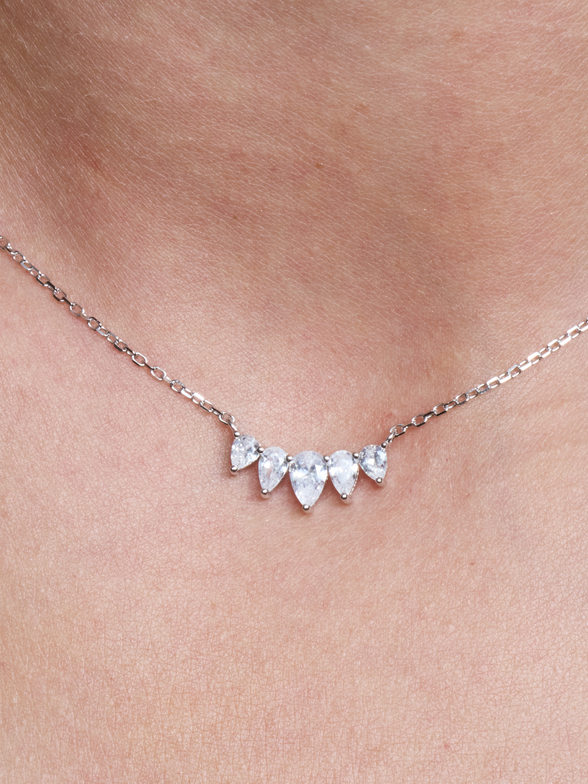 Collier Pear Glow - BLANC