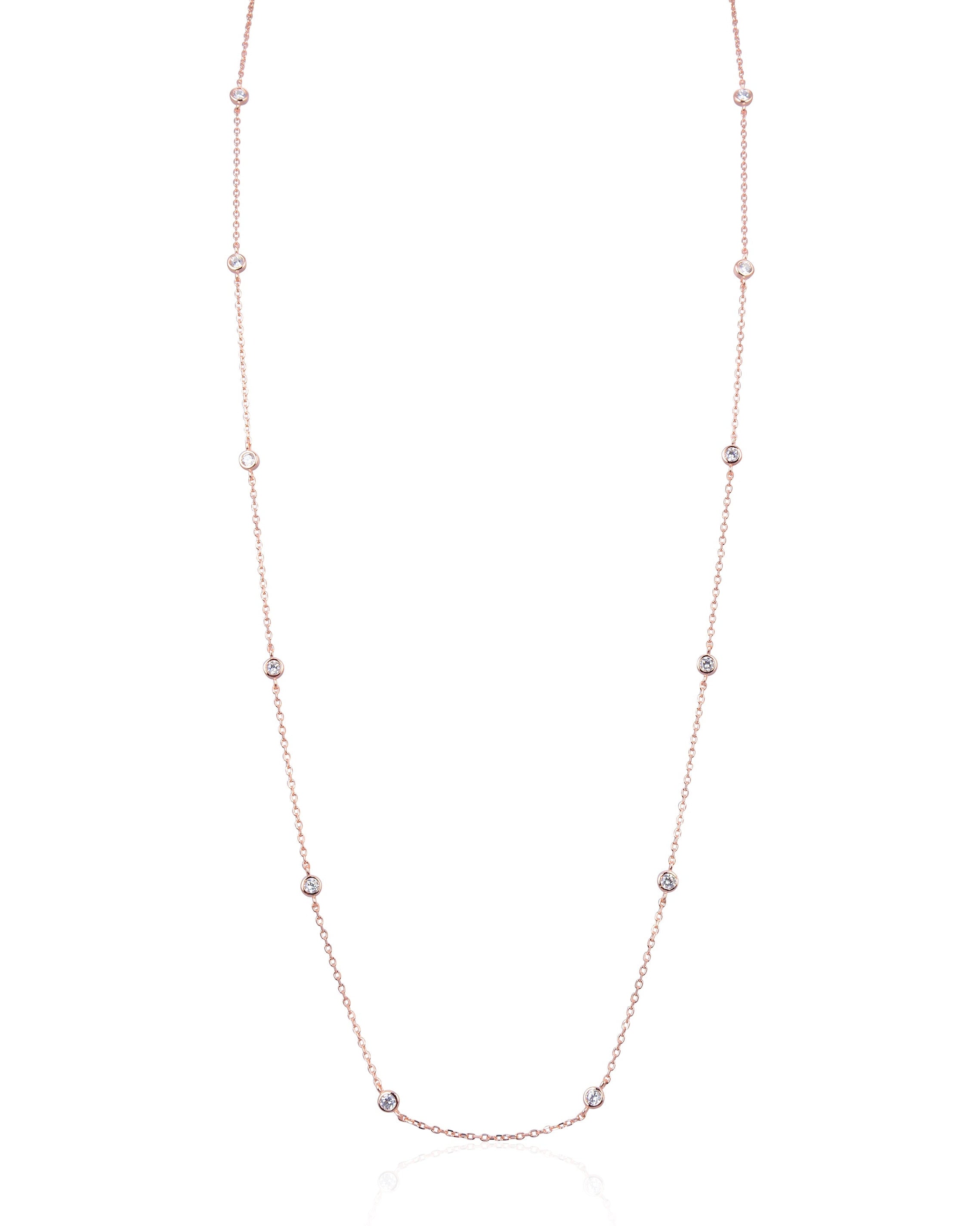 Sautoir serti clos - ROSE