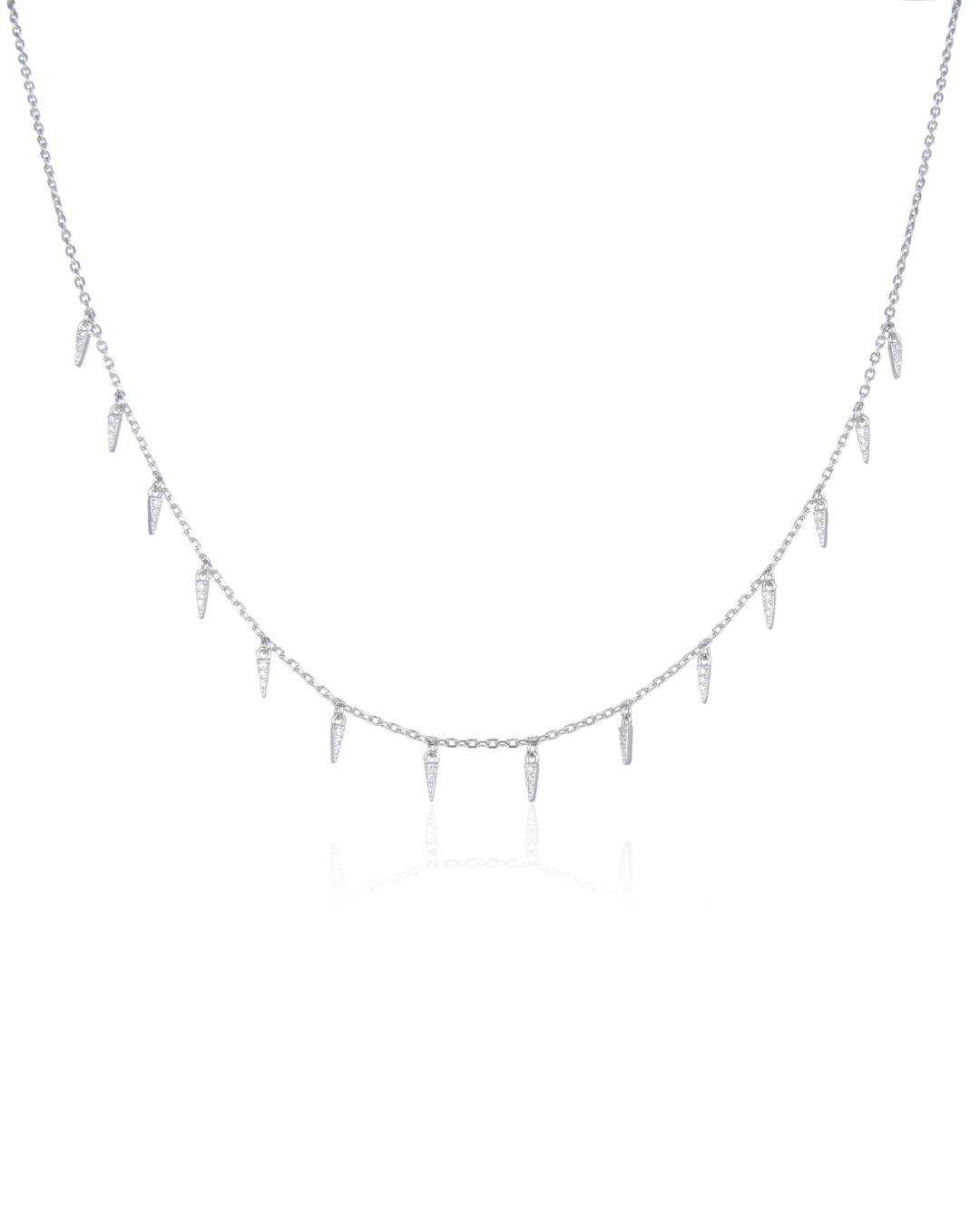 Collier cascade - BLANC