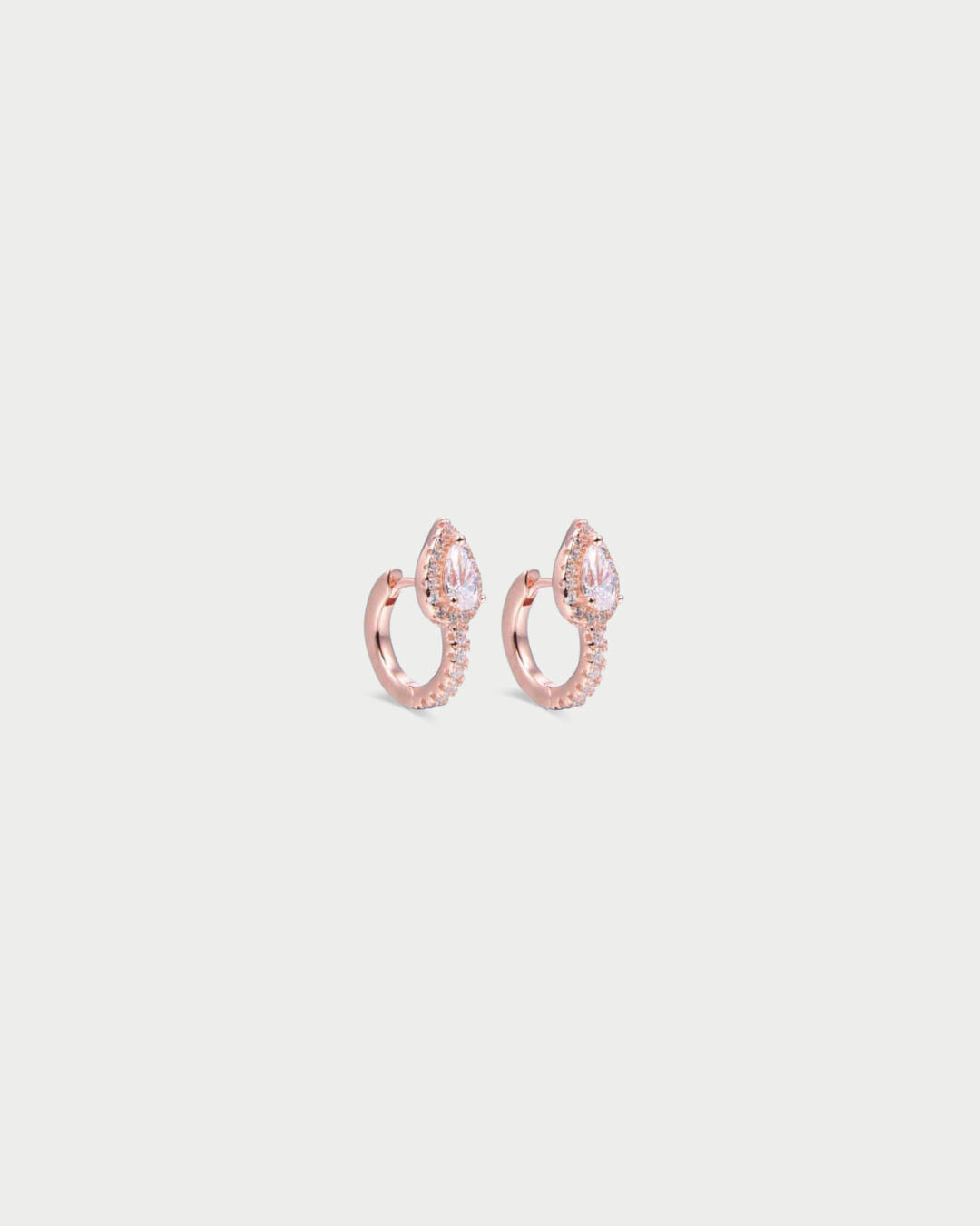 Mini créoles Infini Poire - ROSE