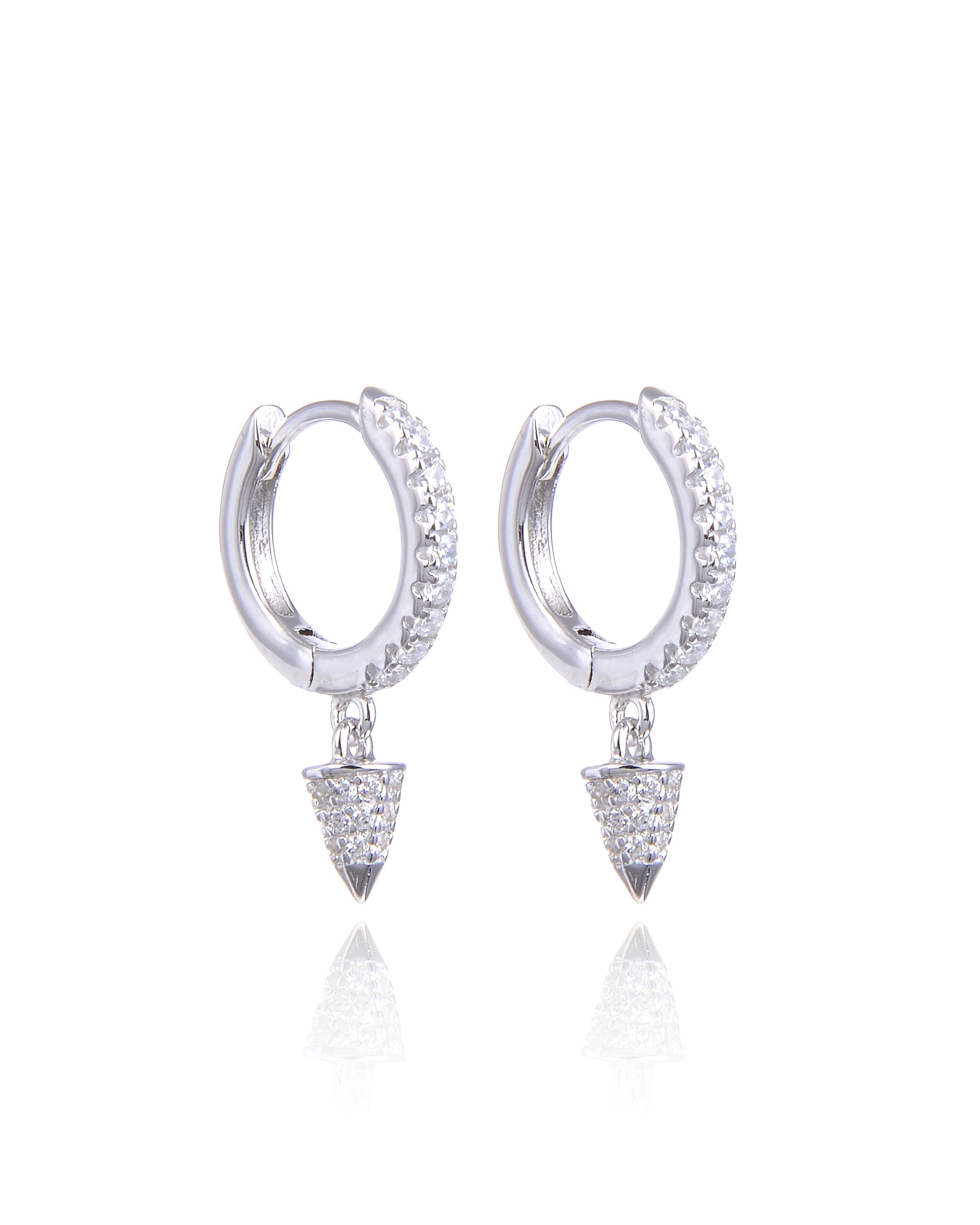 Dormeuses pointes S - BLANC