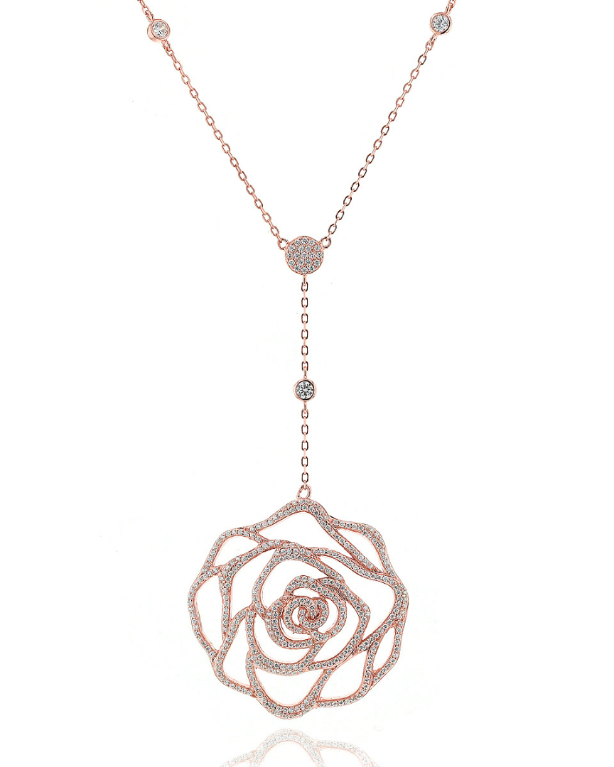 Sautoir grand Camélia - ROSE