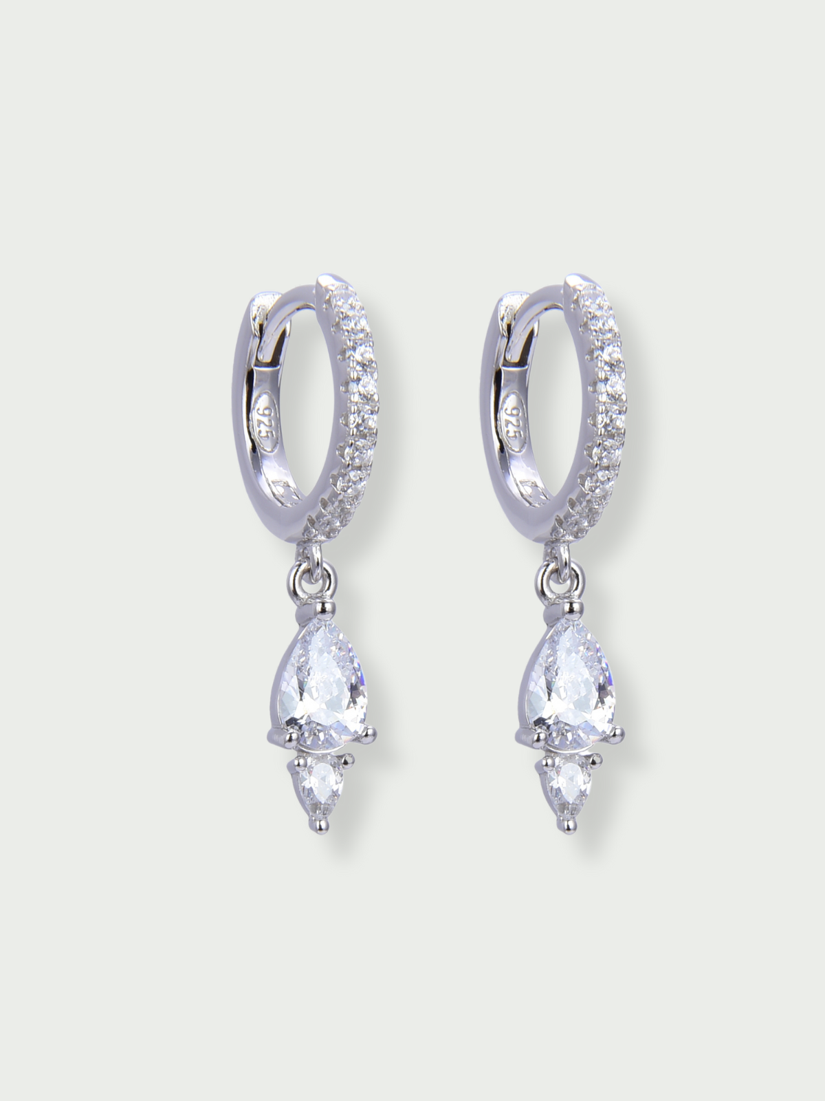 Mini-créoles Signature - BLANC