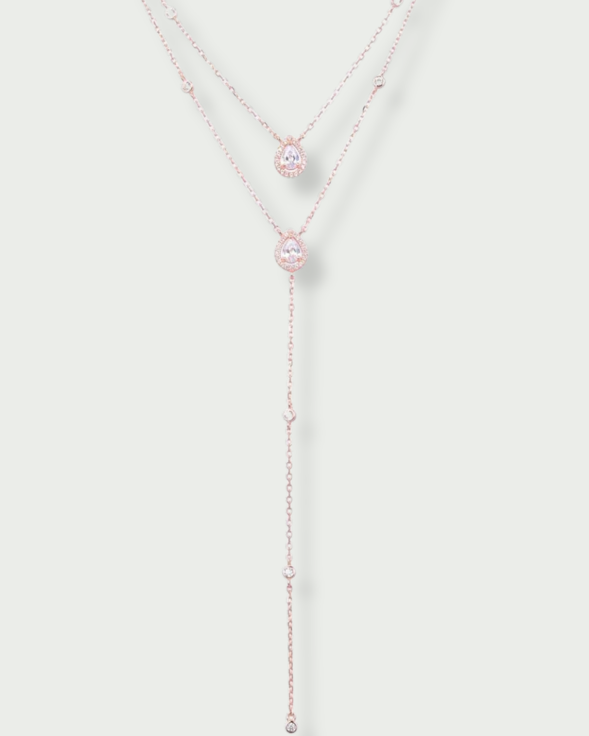 Sautoir double Infini Poire - ROSE