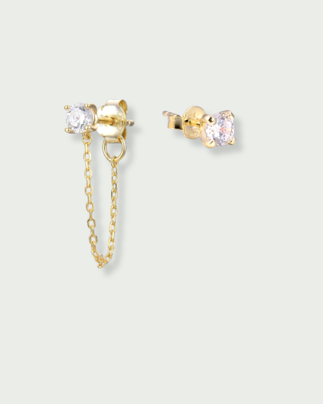 Boucles d'oreilles Stone asymétriques - DORE