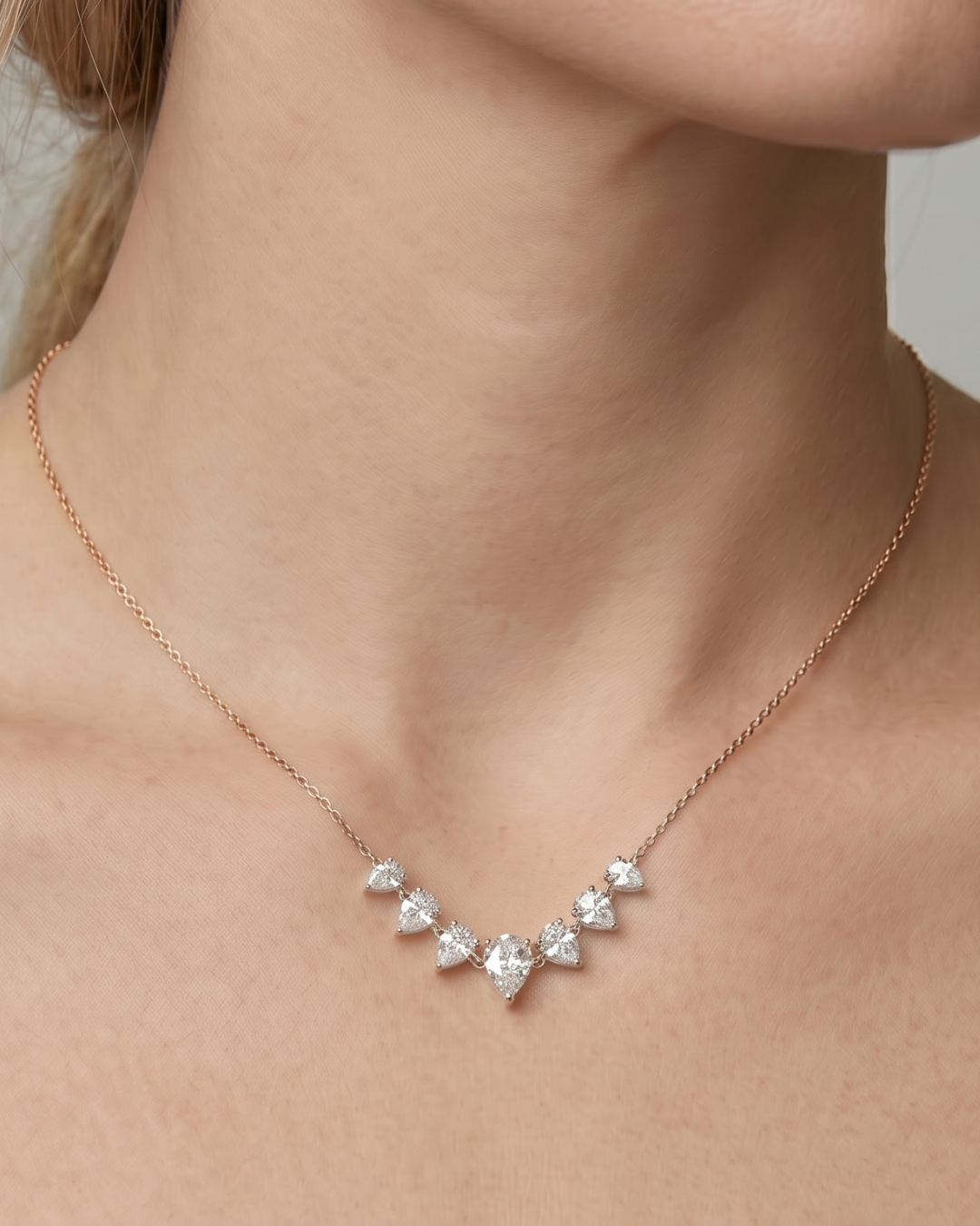 Collier Éclats de poire - ROSE
