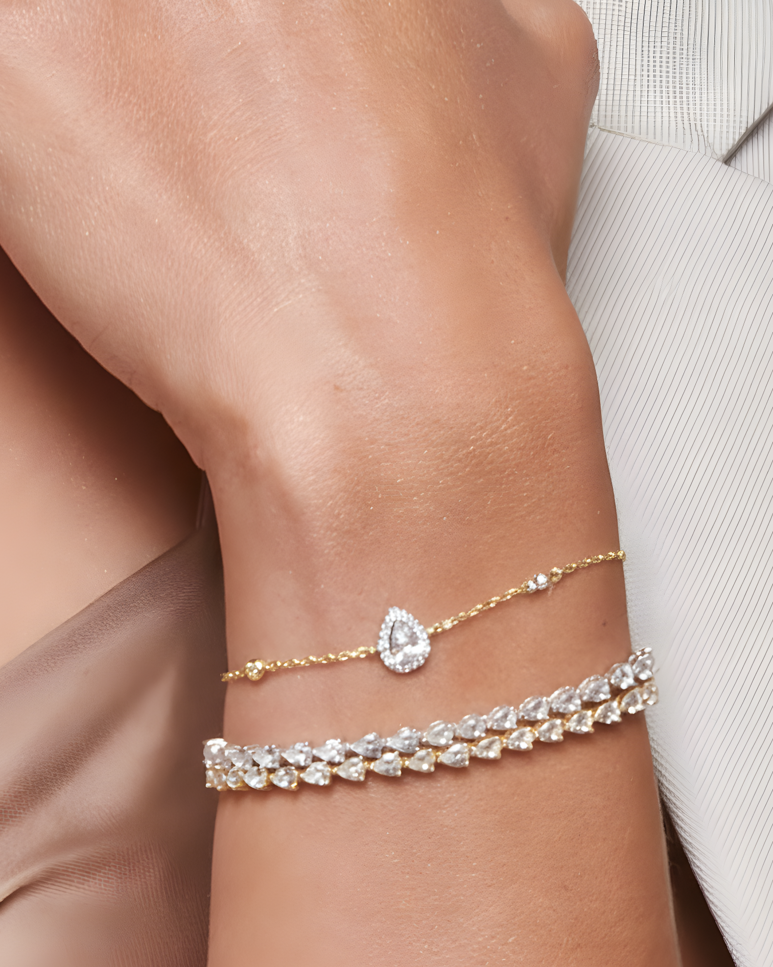 Infinity Pear Bracelet - GOLD