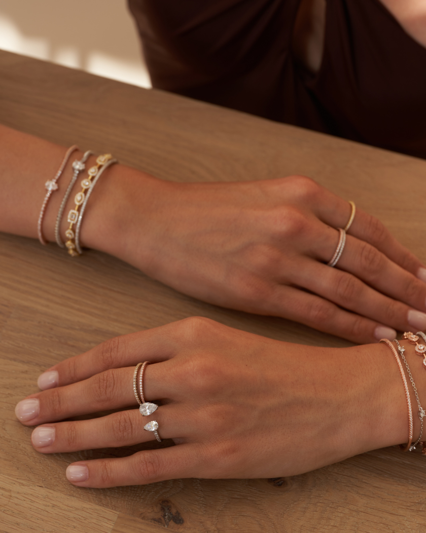 Bracelet tennis Éclat - ROSE