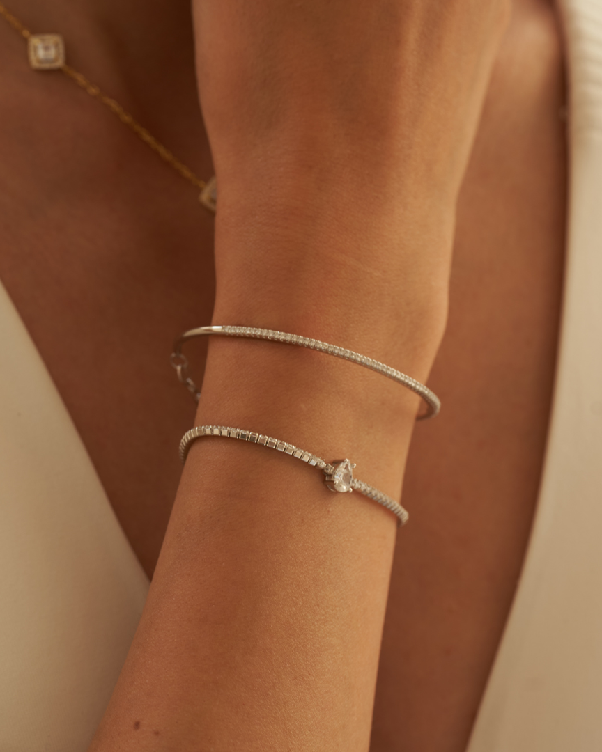 Bracelet tennis Éclat - ROSE