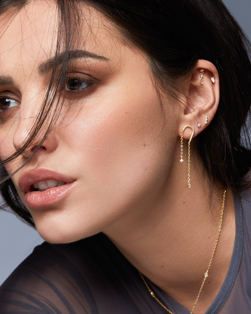 Boucles d’oreilles Céleste - BLANC