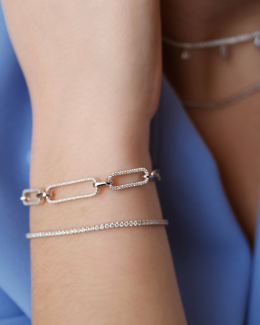 Timeless tennis bracelet - WHITE