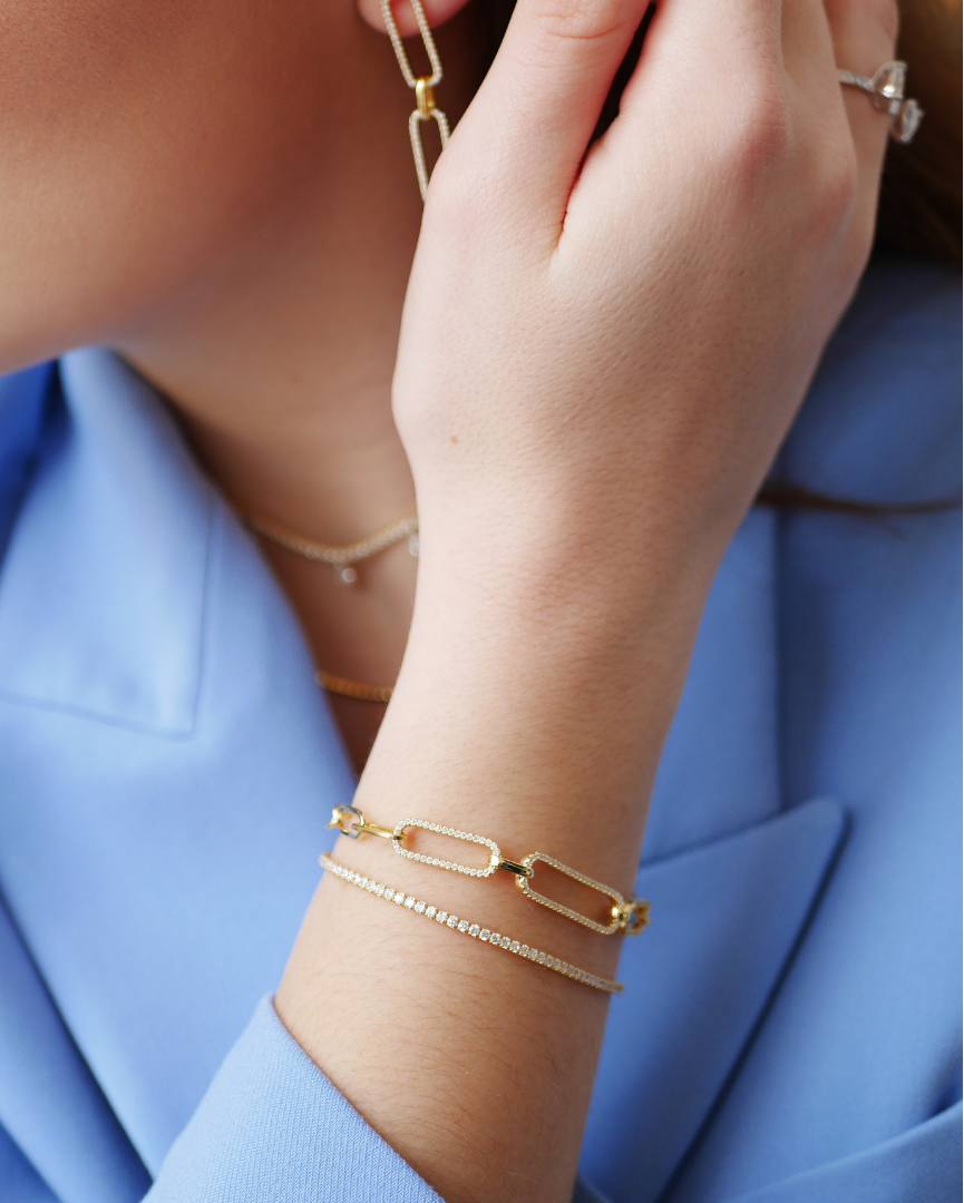 Timeless tennis bracelet - WHITE