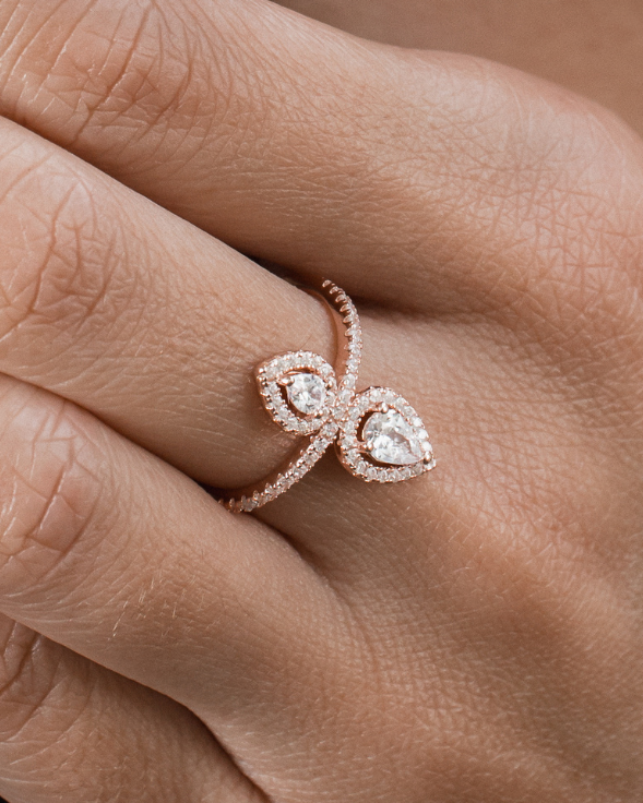 Bague opposite Gala - ROSE