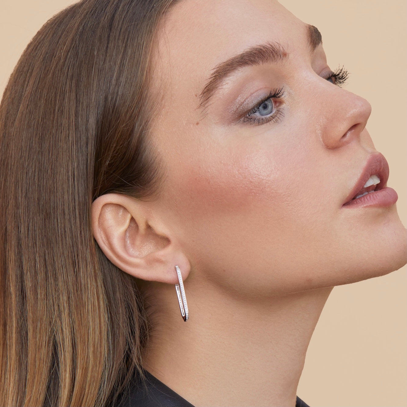 Timeless long hoop earrings - GOLD
