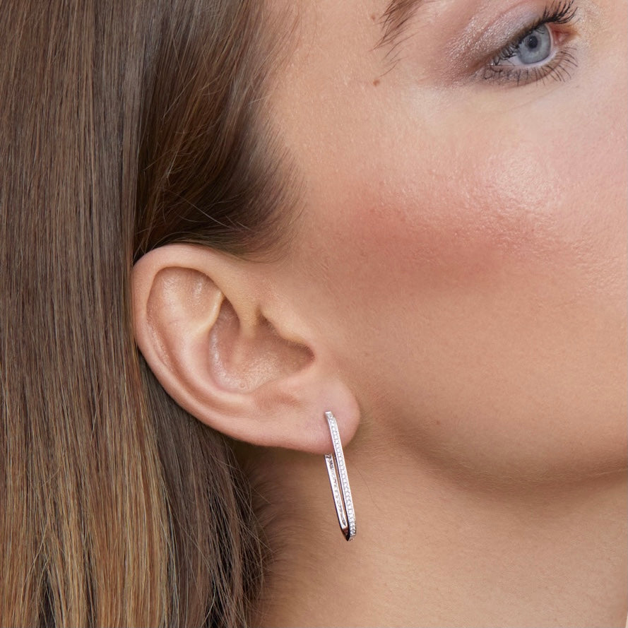 Timeless long hoop earrings - GOLD