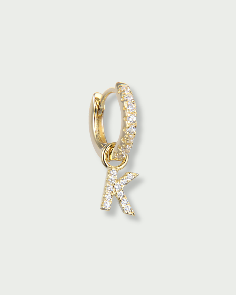 Mini hoop earrings K - GOLD 