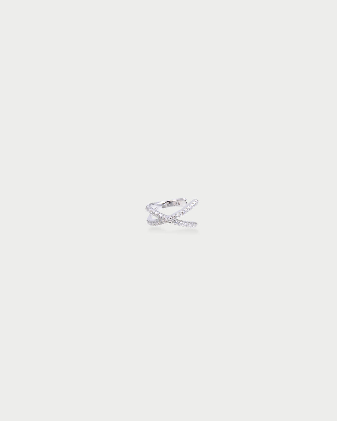 Earcuff croisé Intemporel - BLANC