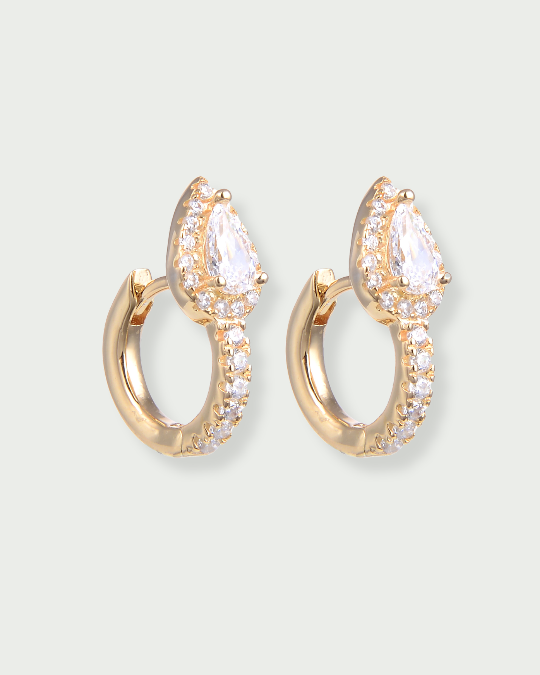 Mini Hoops Infinite Pear - GOLD