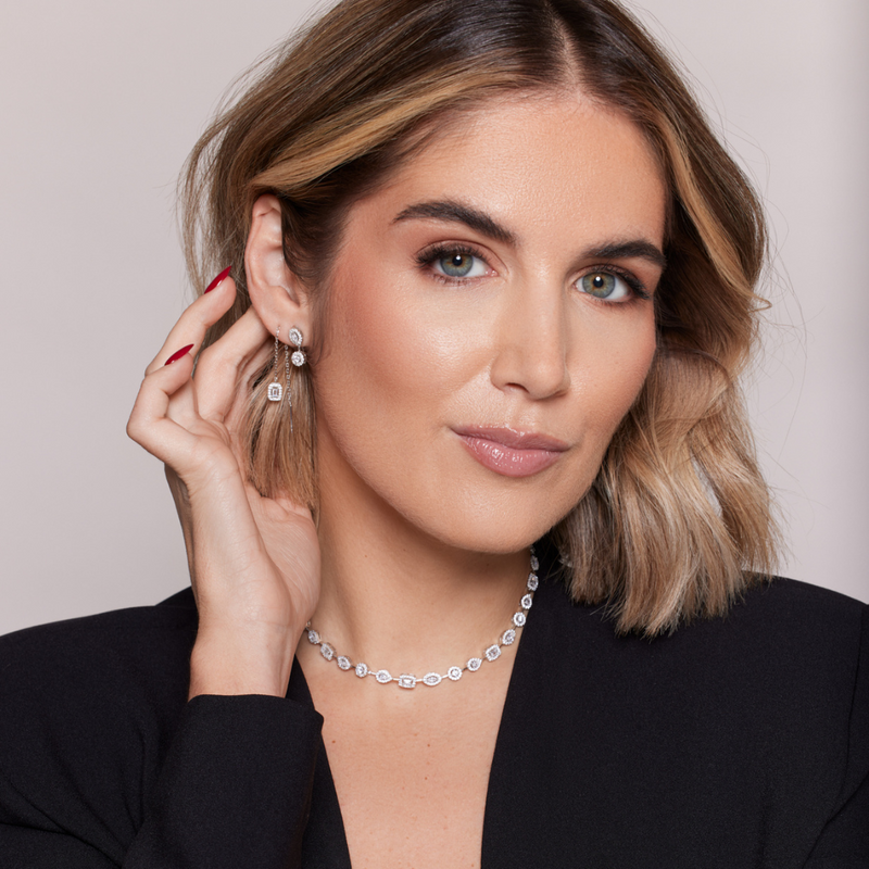 Puces asymétriques Gabriella - ROSE