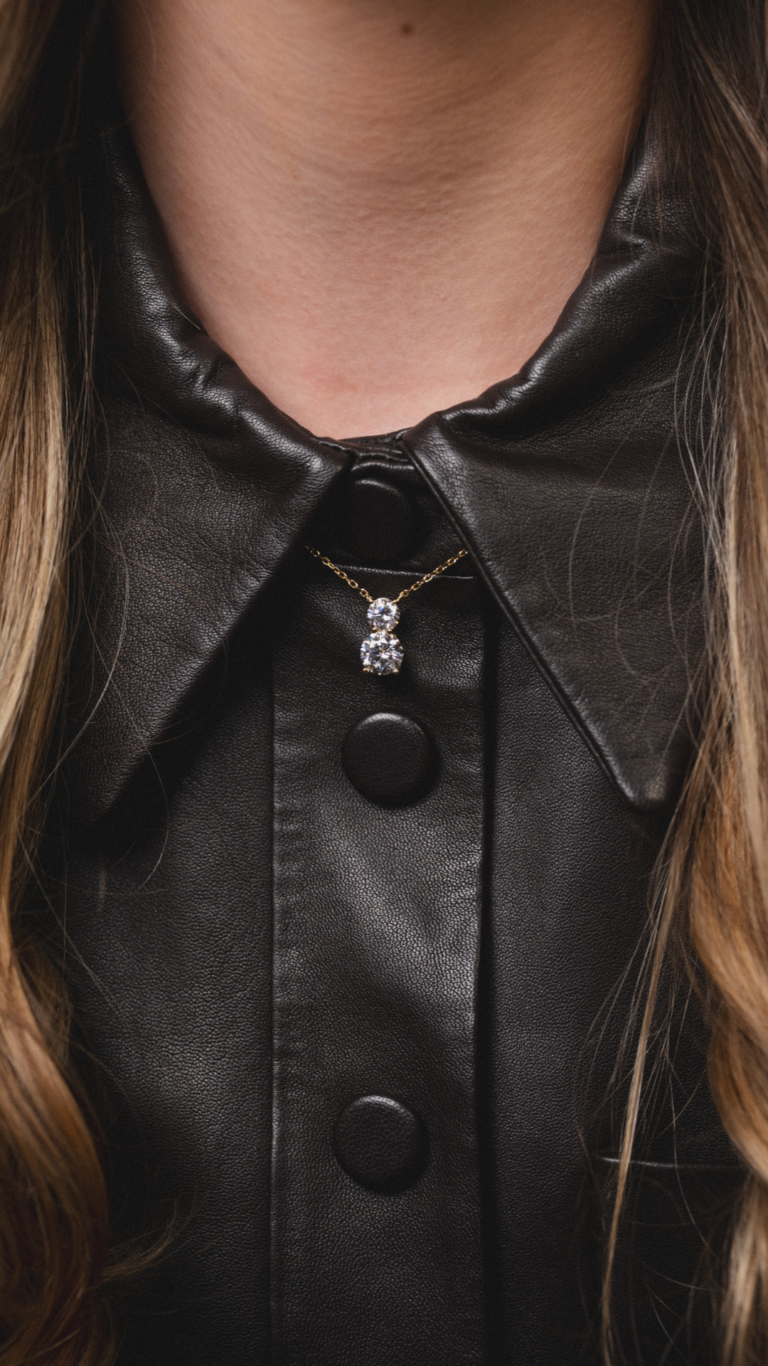 Collier double rond intemporel XL - DORÉ