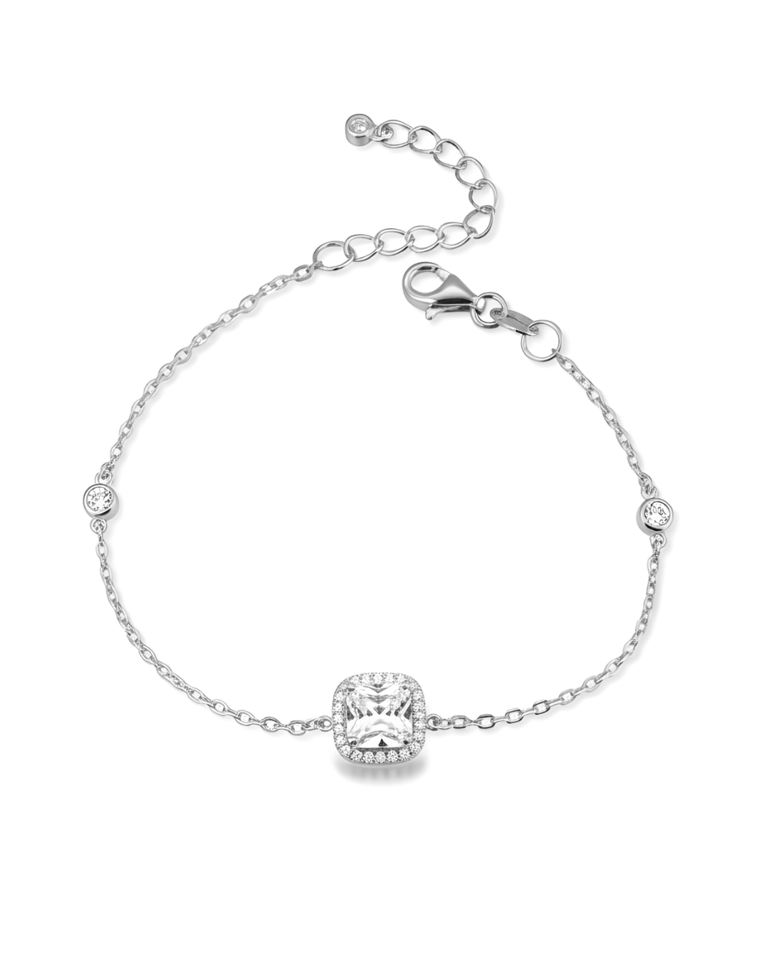 Bracelet Sweet rectangle - BLANC