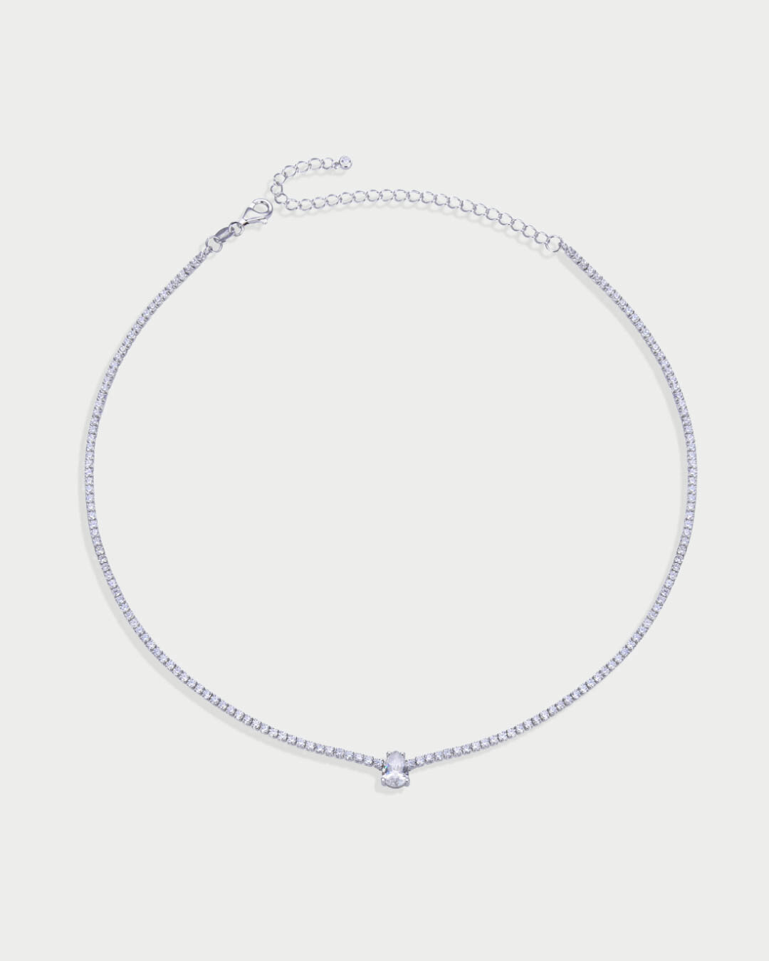 Choker tennis Éclat - BLANC
