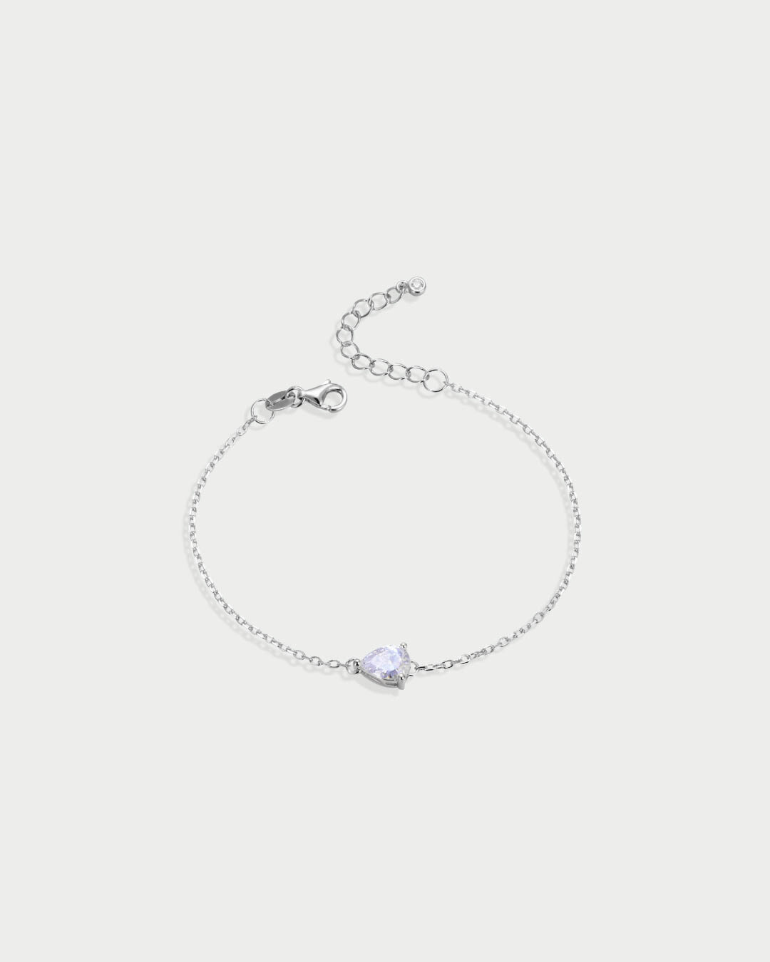 Bracelet chaine éclat - BLANC