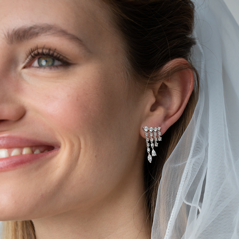 Boucles d'oreilles rivière Éclat - ROSE