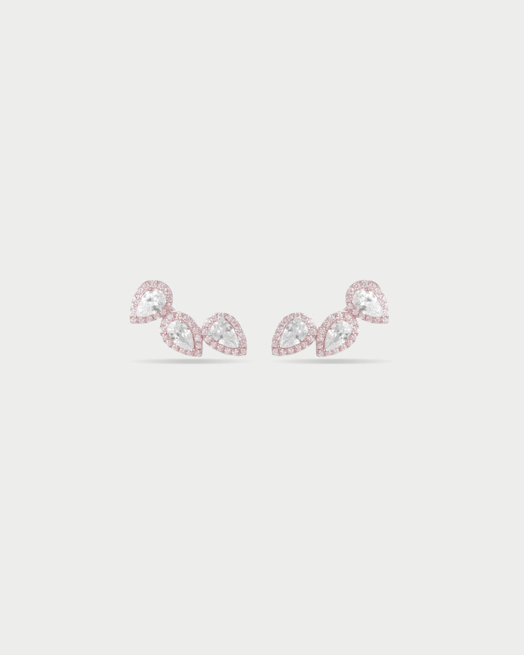 Boucles d'oreilles trois poires Gala - ROSE