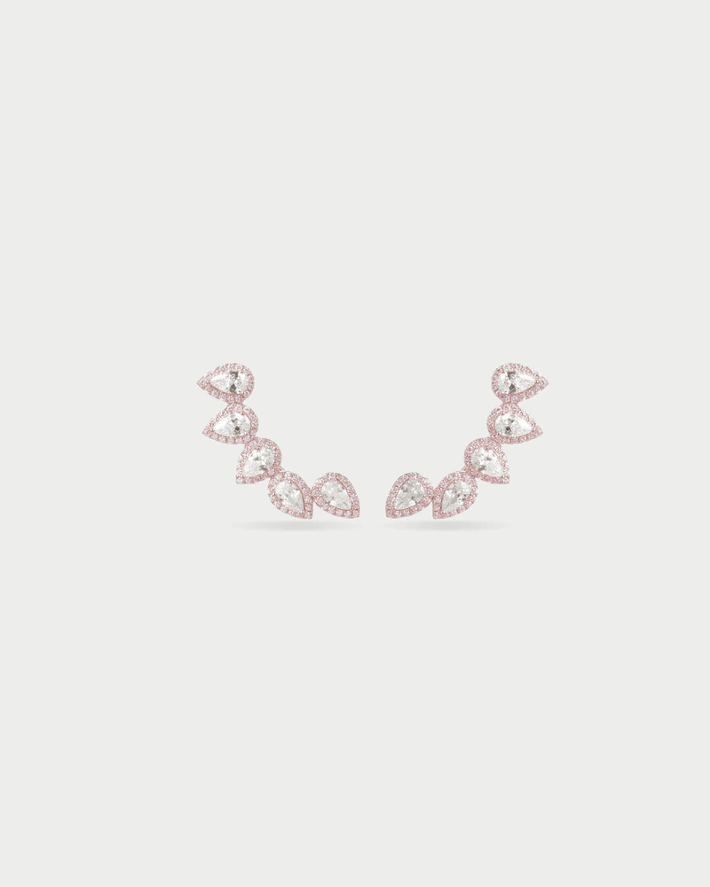 Boucles d'oreilles cinq poires Gala - ROSE