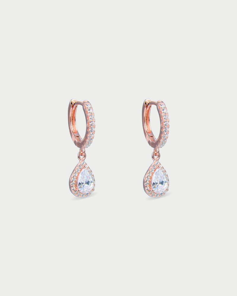 Boucles d'oreilles dormeuses Gala - ROSE